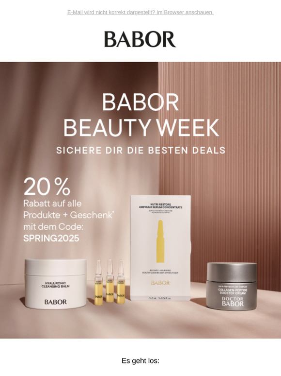 Ab heute 20% Rabatt auf Deine liebsten Produkte!