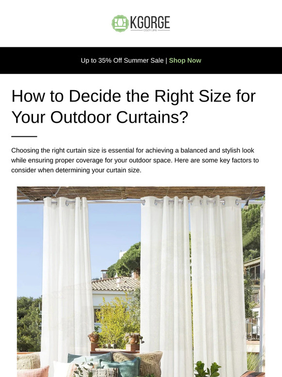 👏 Get the Perfect Fit: Outdoor Curtain Size Guide + Exclusive Offer