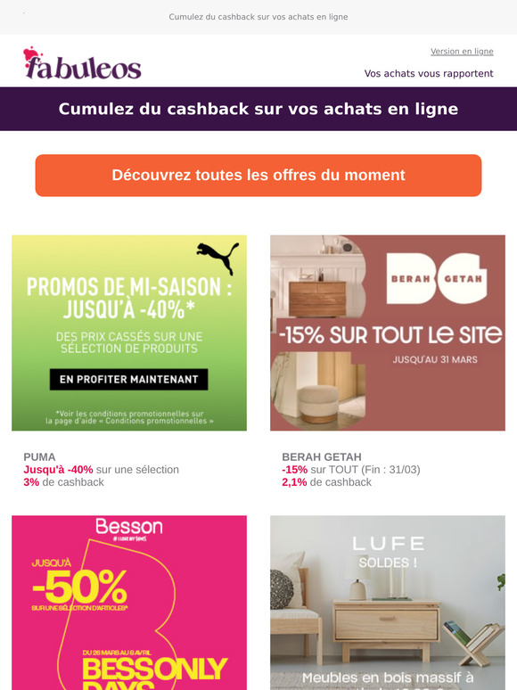 Promos de mi-saison à ne pas rater !