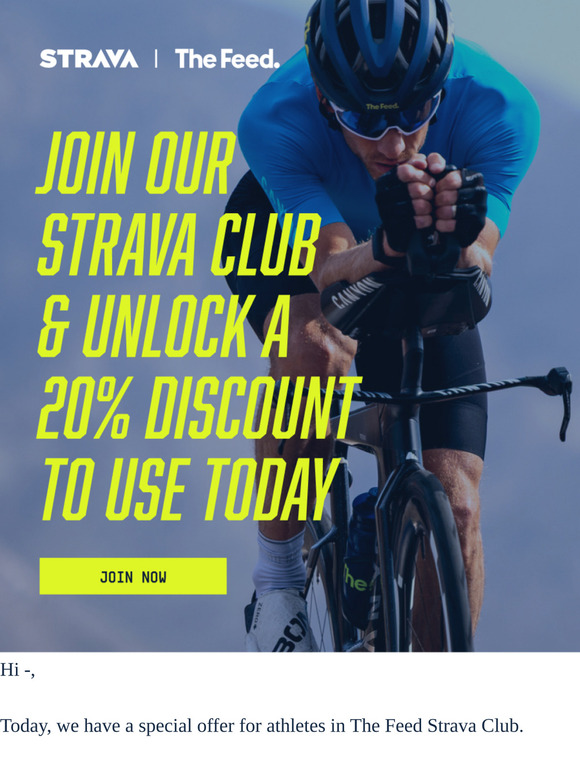 The perks of following us on Strava