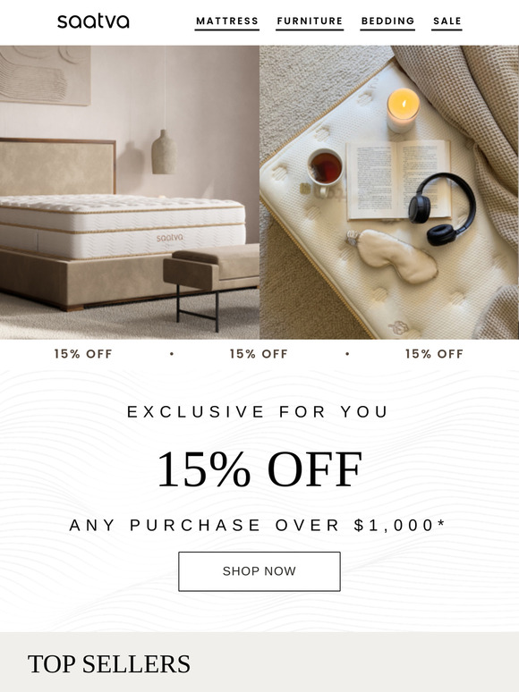Hurry, save 15% today!
