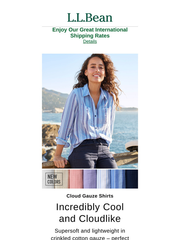Light-as-Air Cloud Gauze Shirts: NEW Colours