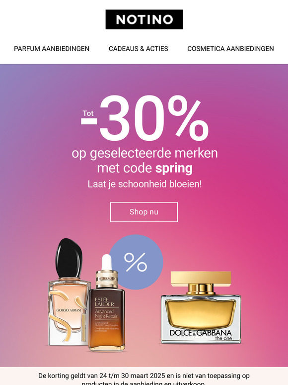 Kortingen tot wel 30% bloeien hier🌸