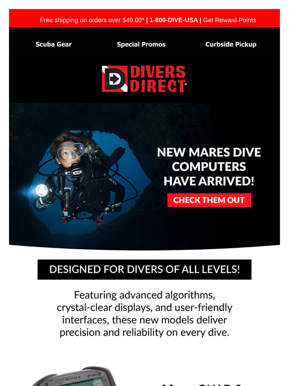 3 New Mares Dive Computers Have Arrived!
