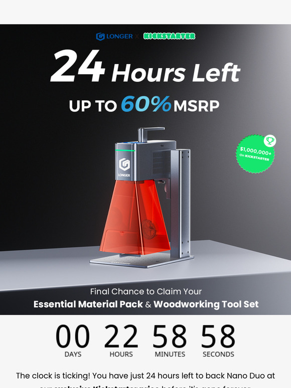 Final 24 Hours! ⏳ Last Chance to Get Nano Duo at Kickstarter Price