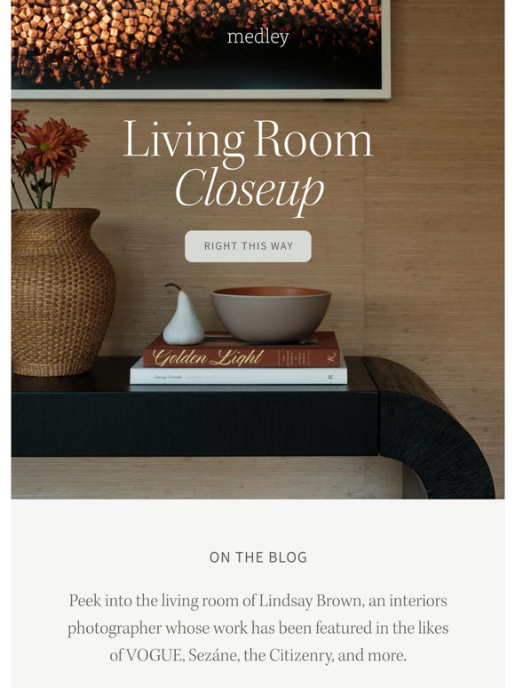 Living Room Closeup with Lindsay Brown