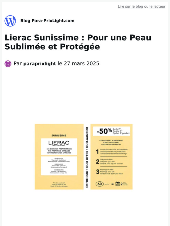 Lierac Sunissime : Pour une Peau Sublimée et Protégée