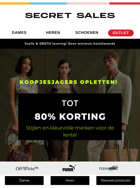 Verruil je kledingskast voor de nieuwste stijlen tot 80% korting!🌼