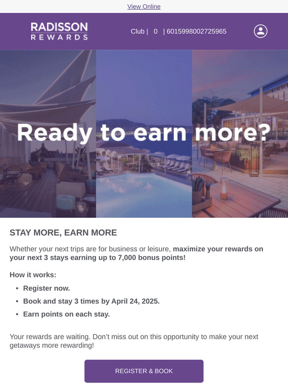 7,000 points within your reach: register & start earning!