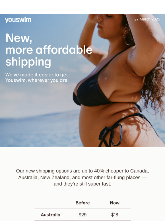 Up to 40% cheaper shipping.
