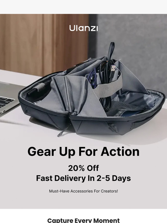 Gear Up for Action: 20% Off + Fast Delivery on Video Essentials!