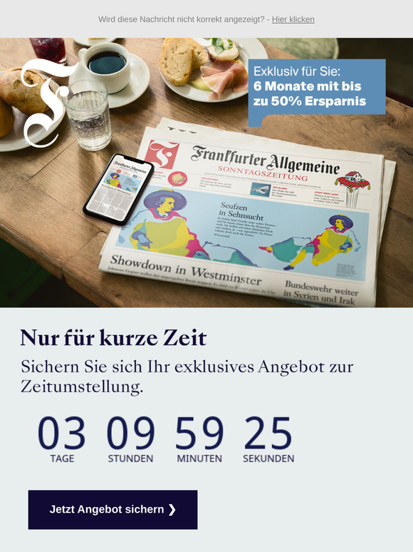 🕑 Exklusives Sonderangebot zur Zeitumstellung für Sie