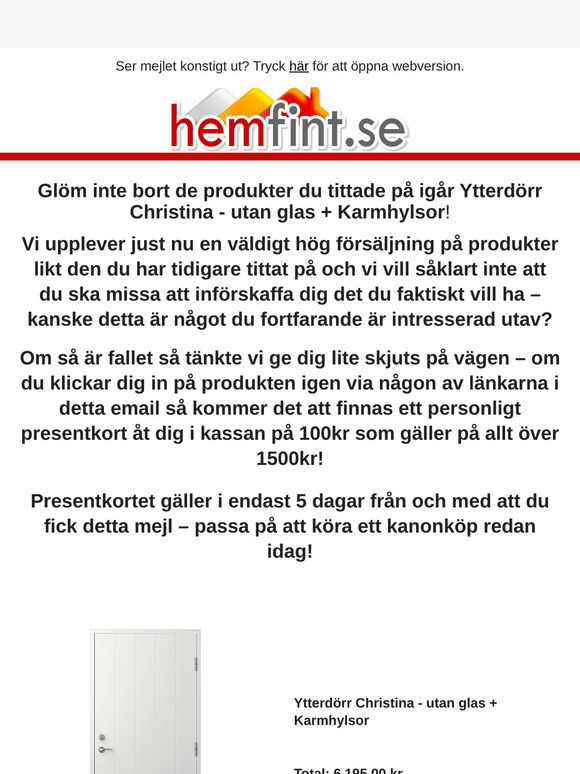 PRESENTKORT på din favoritprodukt!