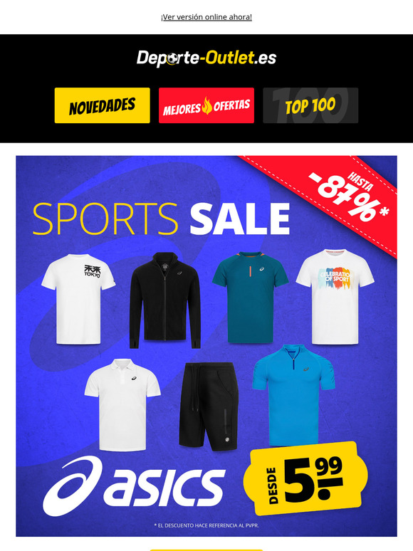 ASICS Sports SALE 🥵 ¡Desde solo 5,99 €! 🥵