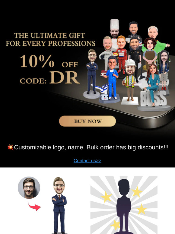 🎁The Ultimate Gift - Exclusive Custom Professional Bobbleheads!