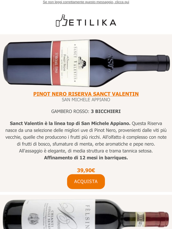 Pinot Nero Riserva Sanct Valentin, Chianti Colli Senesi Berardenga, Pecorino Roccamarsi
