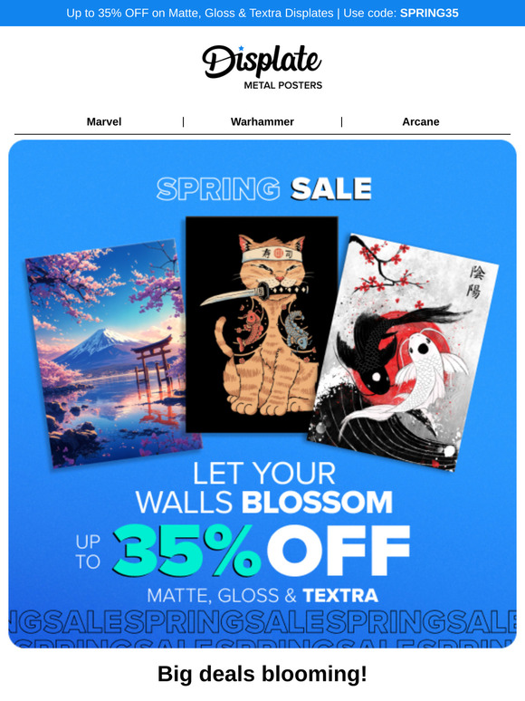 🌸 Up to 35% OFF - Spring Sale is on!