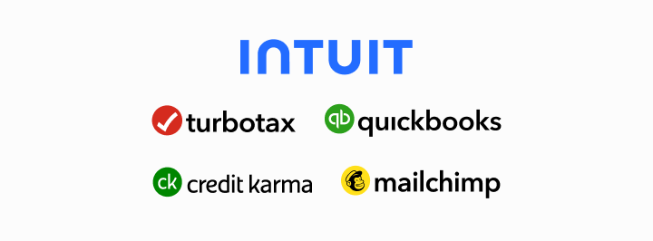 Intuit logo | TurboTax logo | QuickBooks logo | Credit Karma logo | Mailchimp logo