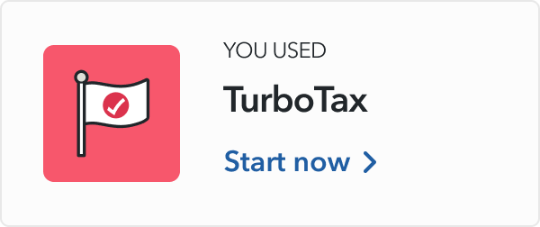 Flag with TurboTax logo icon
