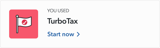 Flag with TurboTax logo icon