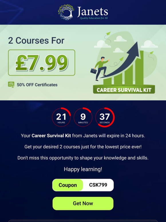 ⏰ Few Hours Left!!! Our Career Survival Kit Offer Will Expire Tonight.