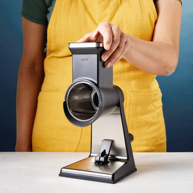 Gefu Transforma Tabletop Rotary Grater with Three Drums