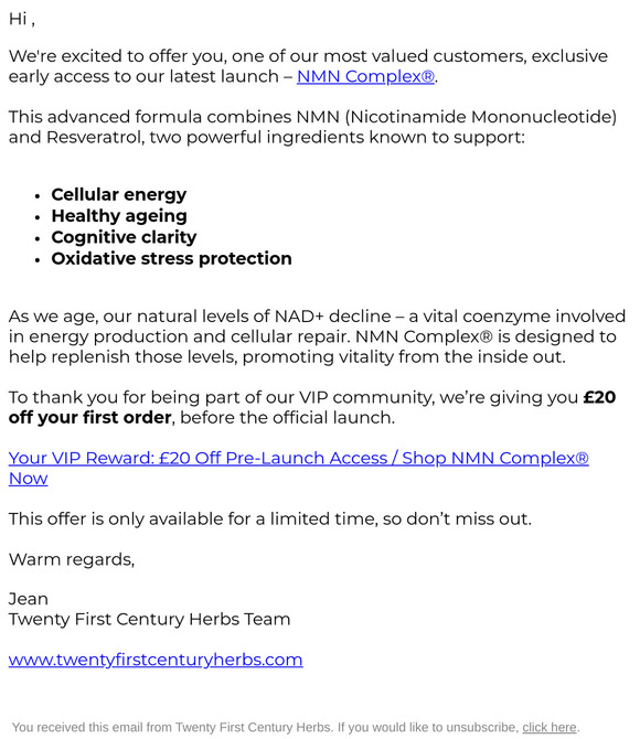 VIP Early Access – £20 Off Our Newest Supplement