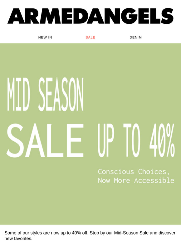 Mid-Season Sale: Save up to 40%