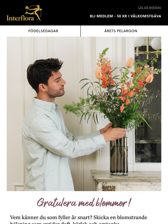 Gratulera med blommor