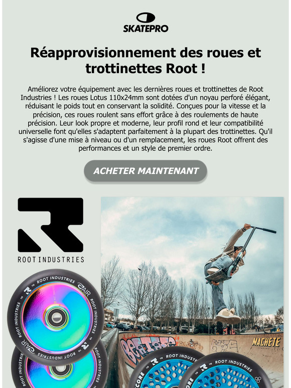 Disponible - Root Roues et trottinettes !