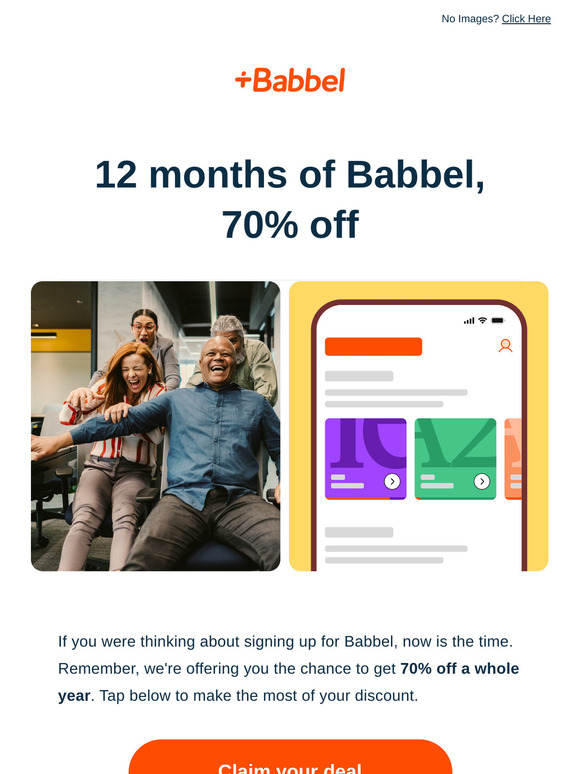 Last chance to get 70% off a year of French! ⏳
