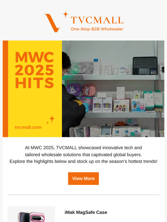 Top-Selling MWC 2025 Products from TVCMALL — Ready to Wholesale