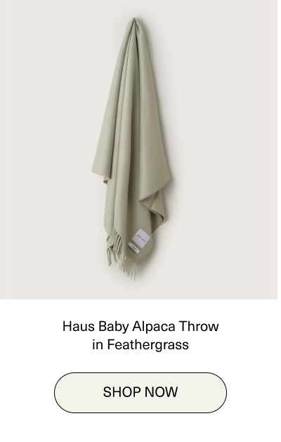 Haus Baby Alpaca Throw