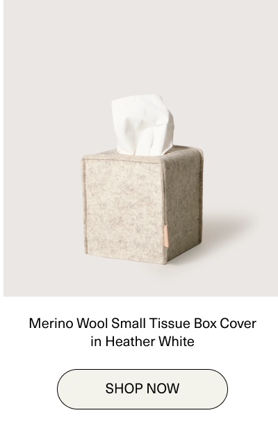 Merino Wool Small Tissue Box Cover