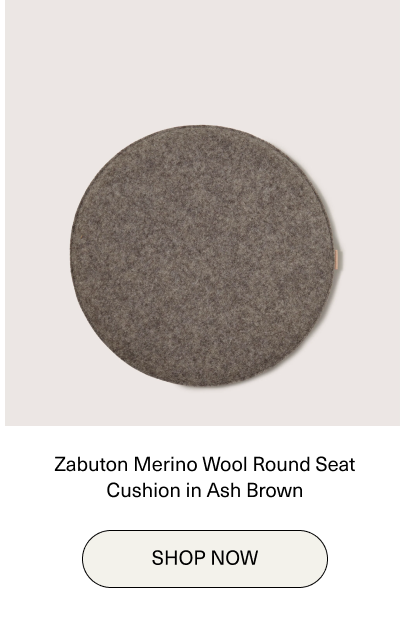 Zabuton Merino Wool Round Seat Cushion