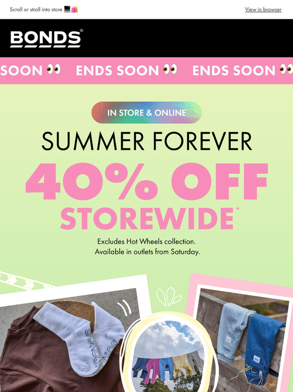 Oop 🥲 40% off ENDS SOON.