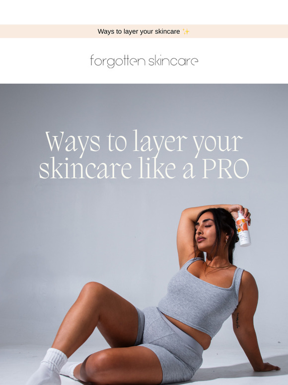 Ways to layer your skincare ✨