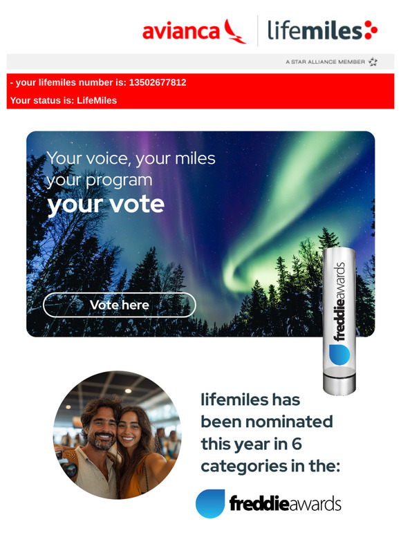 Vote for the miles that fly the most
