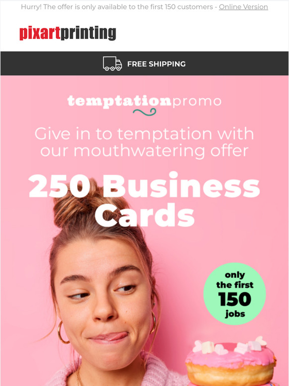 250 business cards for just €4.90: don't resist the savings!
