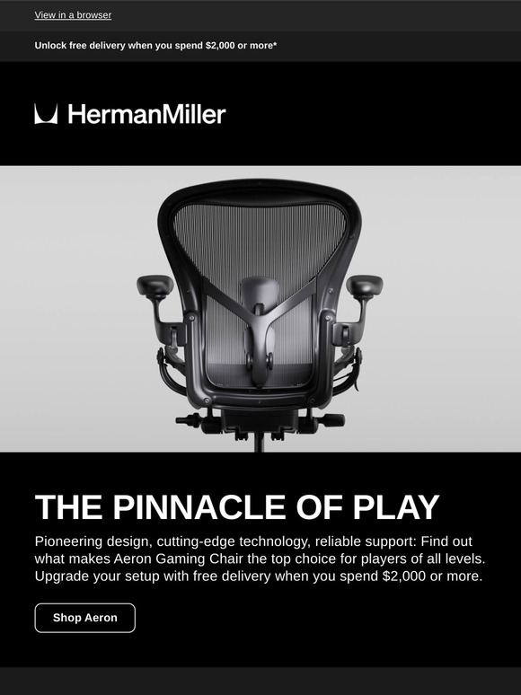 Own an icon: Aeron Gaming Chair