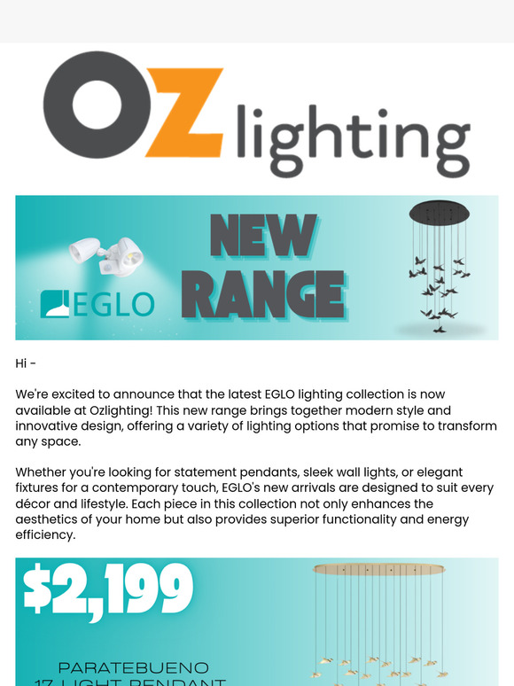 Discover the Latest EGLO Lighting Arrivals – Stylish & Functional Designs – Shop Now!