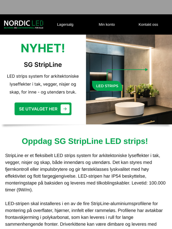 🔥NYHET: SG StripLine LED strips!