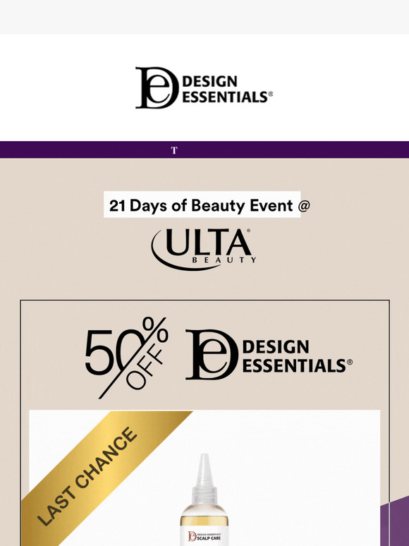 LAST CHANCE for 50% off at Ulta Beauty!