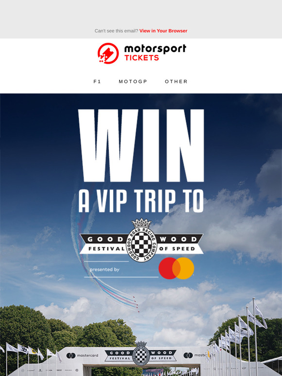 🎟️ Win VIP tickets to the Goodwood Festival of Speed!
