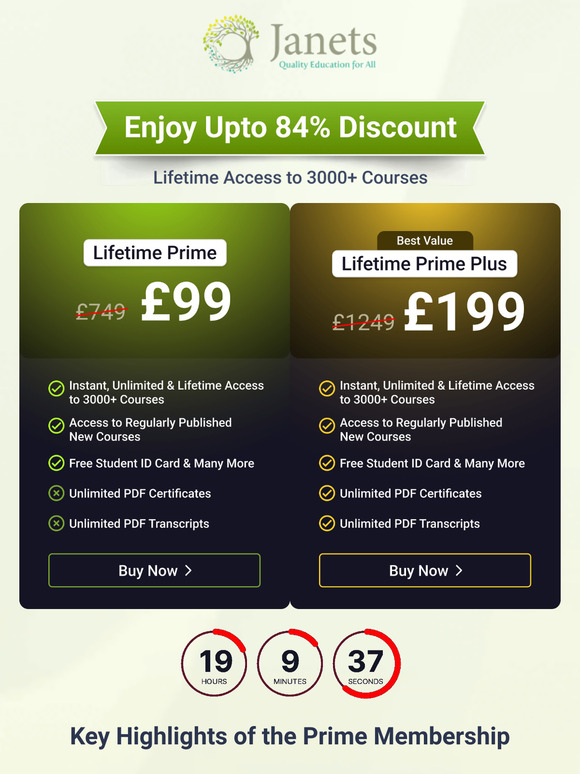 [Action Required] Save BIG on Lifetime Membership Plans.