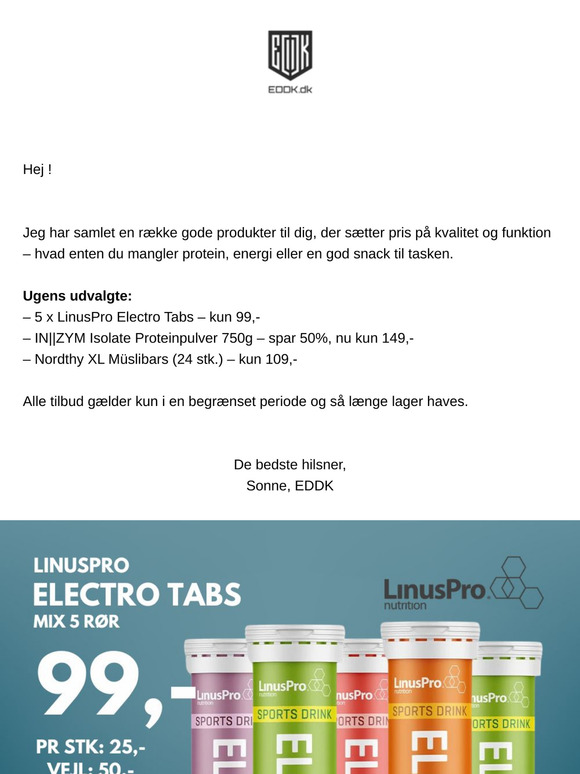 Nyhed: 5 x LinusPro Electro Tabs til kun 99,-