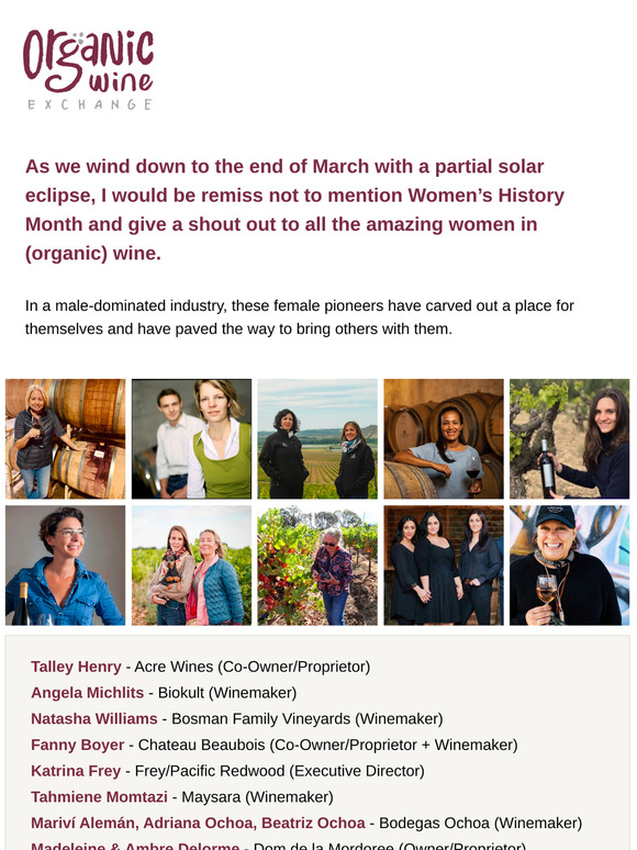 Raise a glass to women in (organic) wine — and save 15%