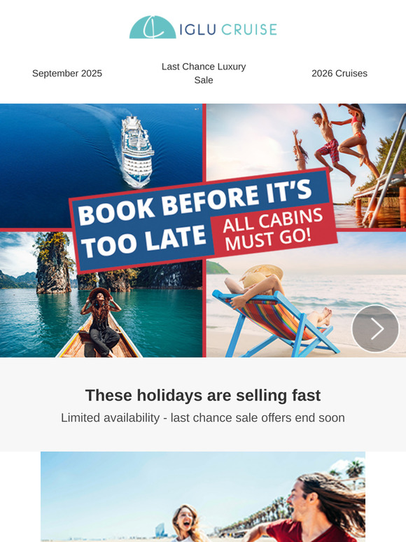 All Cabins Must Go | Save up to £526 pp