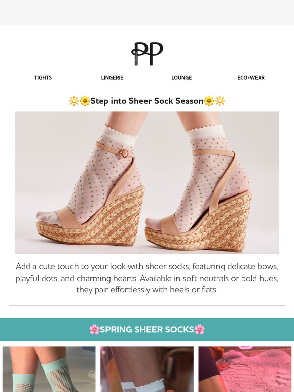 Step into Sheer Sock Season! 🌼🌸🌞