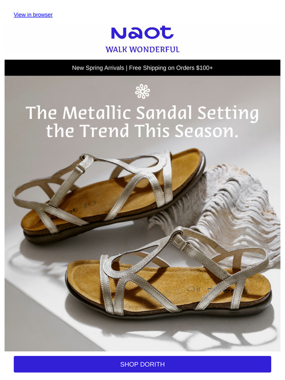 The Metallic Sandal Setting the Trend ✨